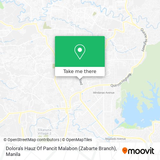 Dolora's Hauz Of Pancit Malabon (Zabarte Branch) map