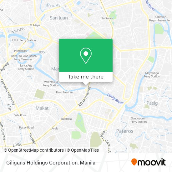 Giligans Holdings Corporation map