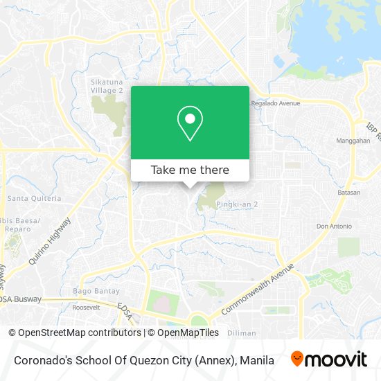 Coronado's School Of Quezon City (Annex) map