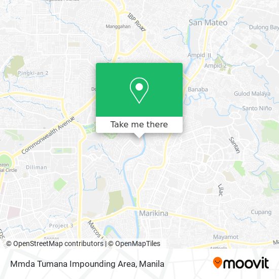 Mmda Tumana Impounding Area map