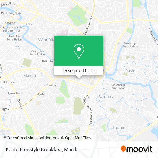 Kanto Freestyle Breakfast map