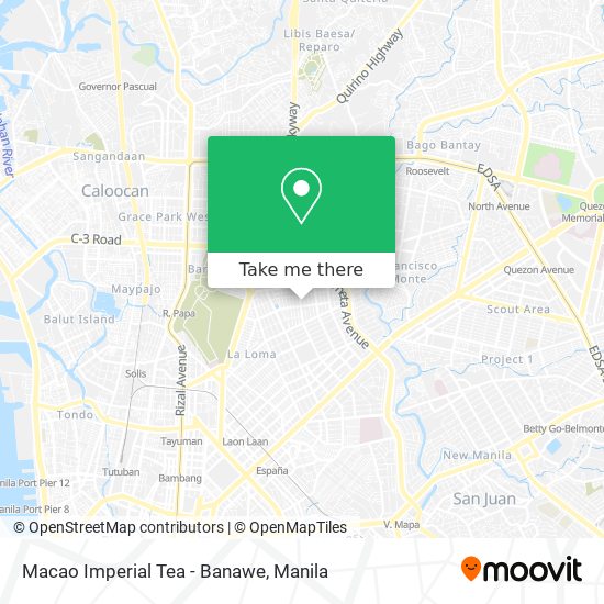 Macao Imperial Tea - Banawe map