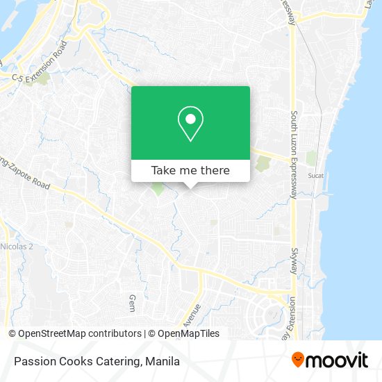 Passion Cooks Catering map