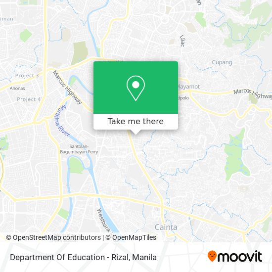 Department Of Education - Rizal map