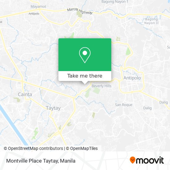 Montville Place Taytay map