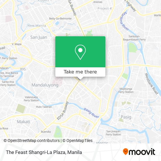 The Feast Shangri-La Plaza map