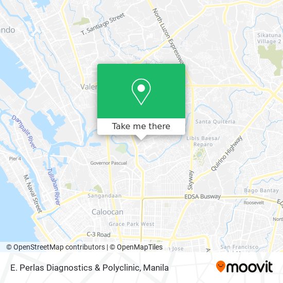 E. Perlas Diagnostics & Polyclinic map