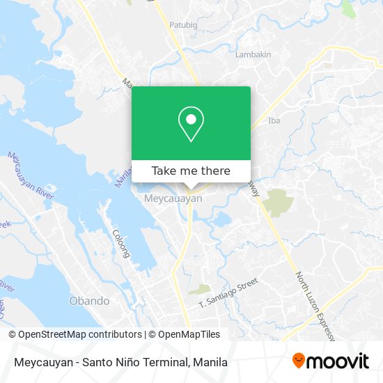 Meycauyan - Santo Niño Terminal map