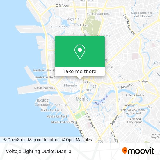 Voltaje Lighting Outlet map