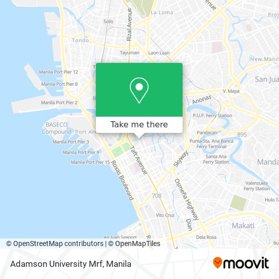 Adamson University Mrf map