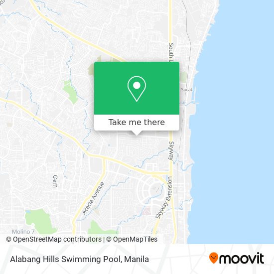 Alabang Hills Swimming Pool map