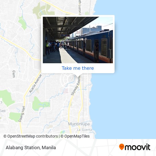 Alabang Station map