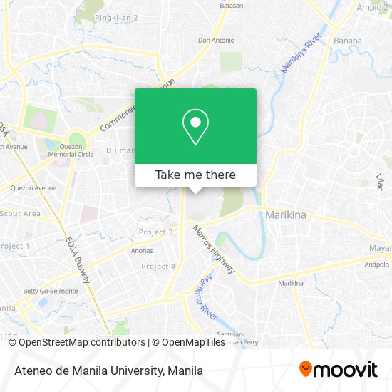 Ateneo de Manila University map