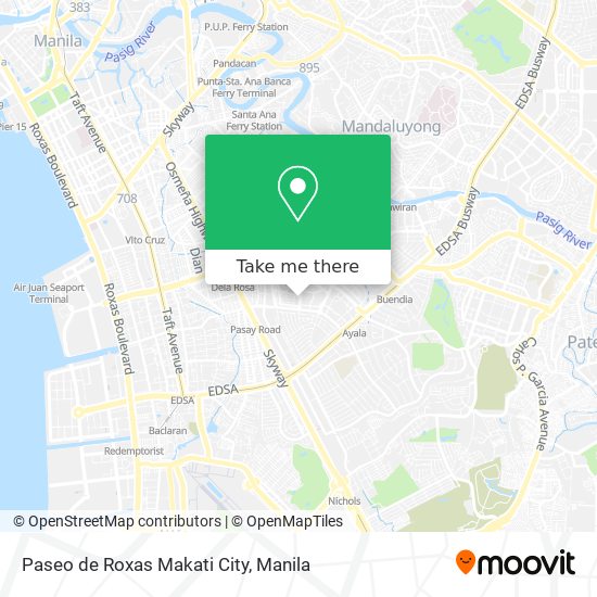 Paseo de Roxas Makati City map