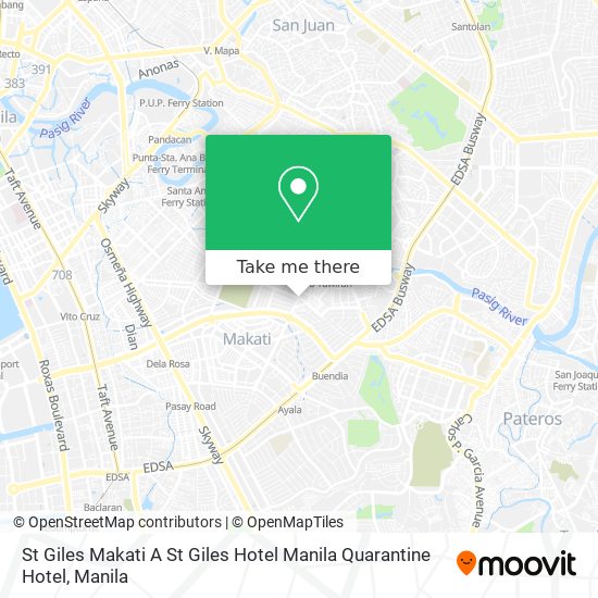 St Giles Makati A St Giles Hotel Manila Quarantine Hotel map