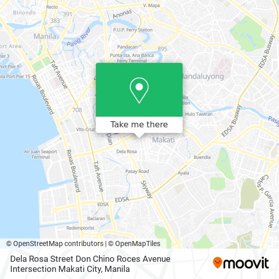 Dela Rosa Street Don Chino Roces Avenue Intersection Makati City map
