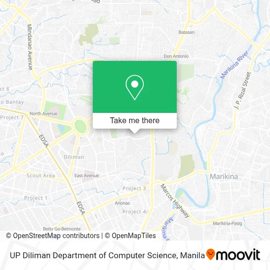 UP Diliman Department of Computer Science map