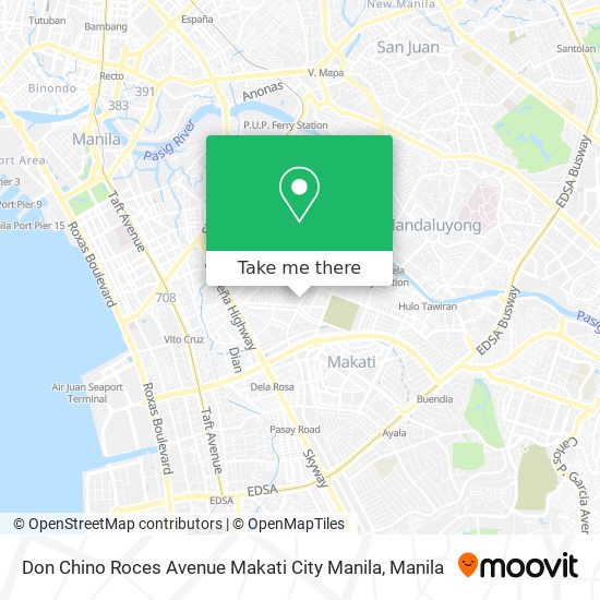 Don Chino Roces Avenue Makati City Manila map