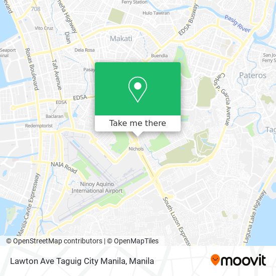 Lawton Ave Taguig City Manila map