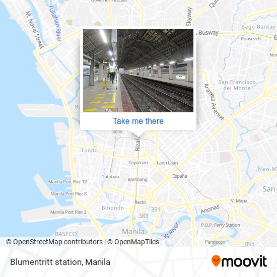 Blumentritt station map