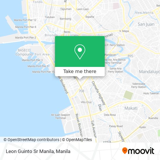 Leon Guinto Sr Manila map