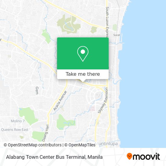 Alabang Town Center Bus Terminal map