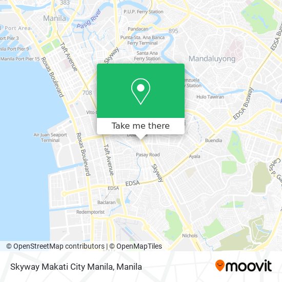 Skyway Makati City Manila map