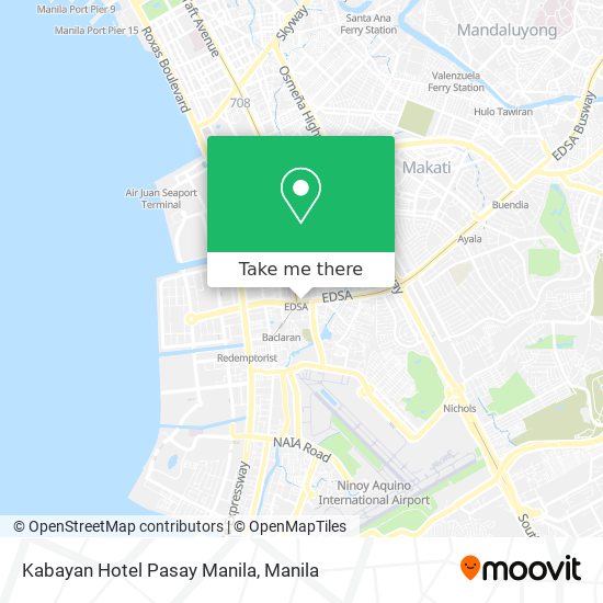 Kabayan Hotel Pasay Manila map