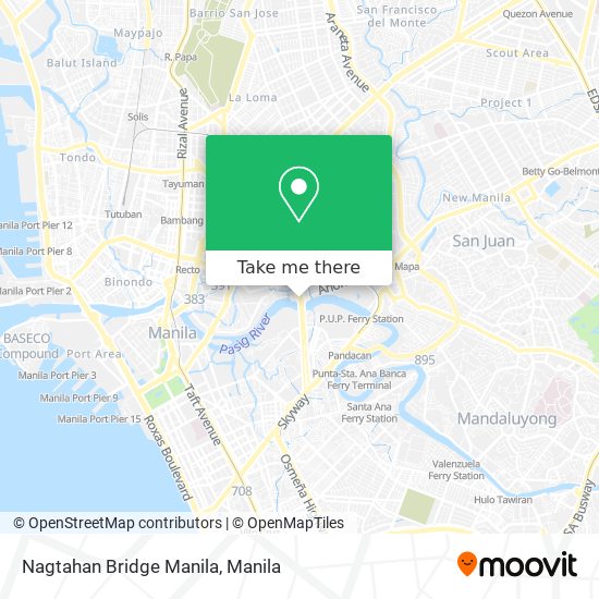 Nagtahan Bridge Manila map