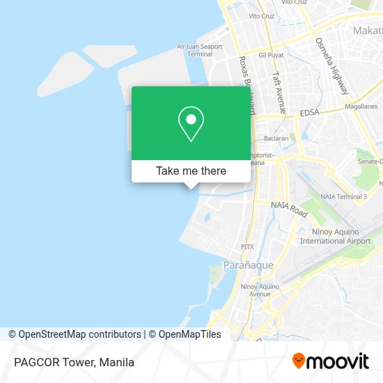 PAGCOR Tower map