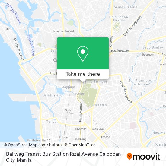 Baliwag Transit Bus Station Rizal Avenue Caloocan City map