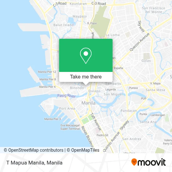 T Mapua Manila map