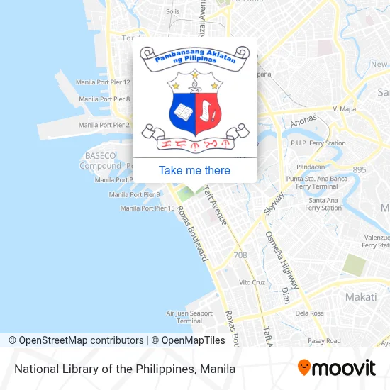 National Library of the Philippines map