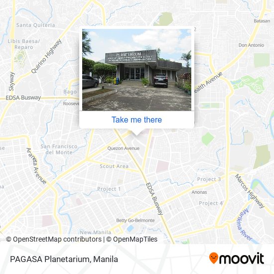 PAGASA Planetarium map