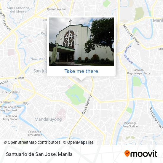 Santuario de San Jose map