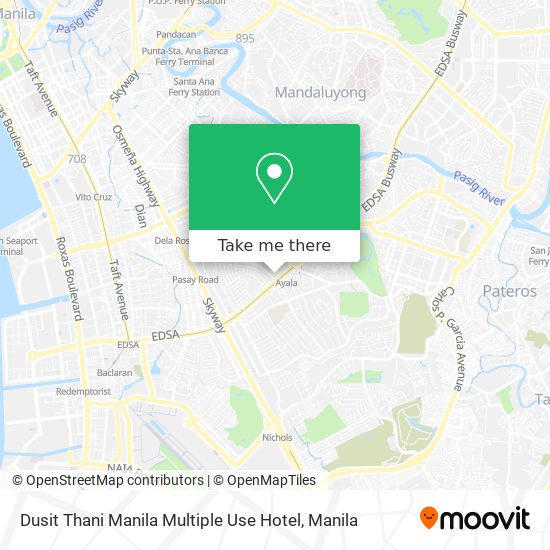 Dusit Thani Manila Multiple Use Hotel map