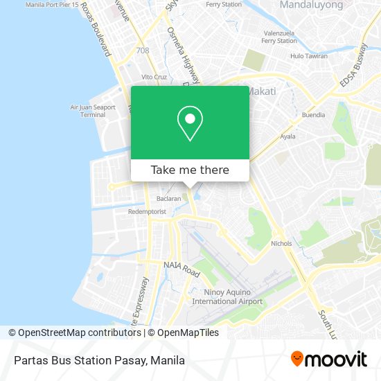 Partas Bus Station Pasay map