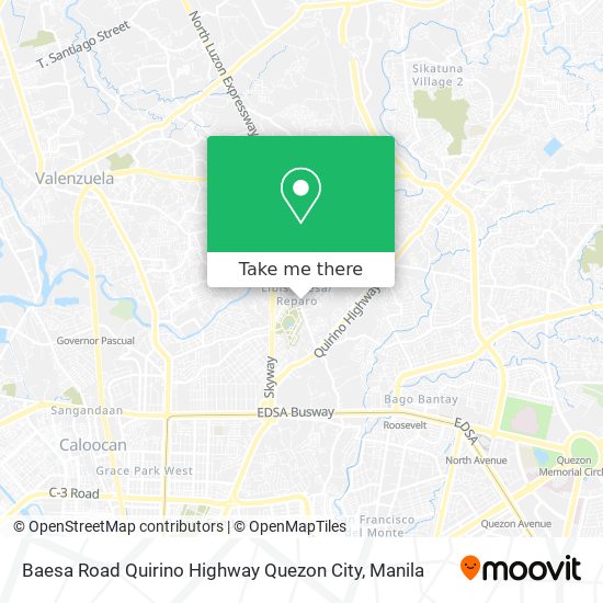 Baesa Road Quirino Highway Quezon City map