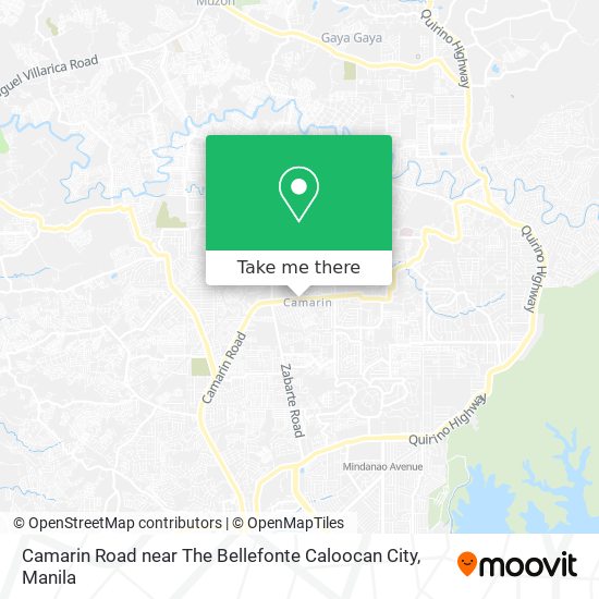 Camarin Road near The Bellefonte Caloocan City map