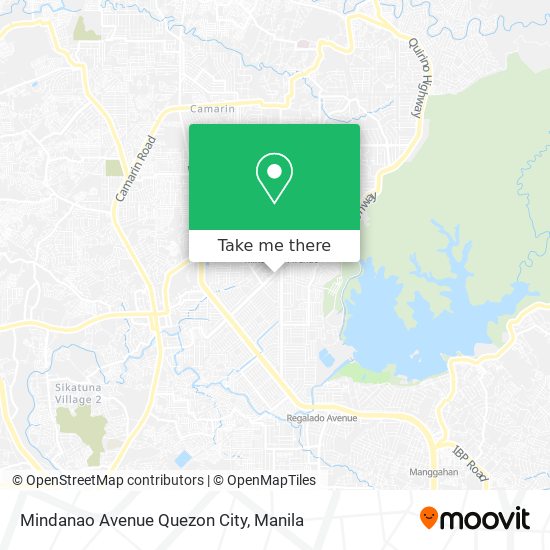 Mindanao Avenue Quezon City map