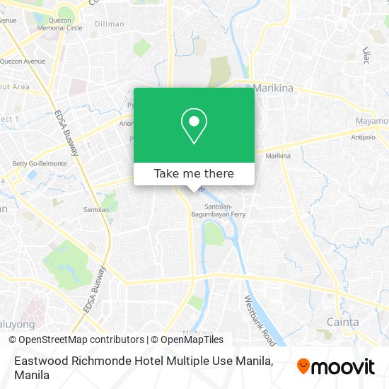 Eastwood Richmonde Hotel Multiple Use Manila map