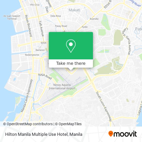 Hilton Manila Multiple Use Hotel map