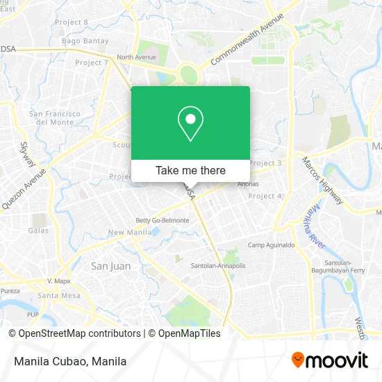 Manila Cubao map
