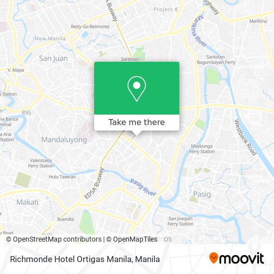 Richmonde Hotel Ortigas Manila map