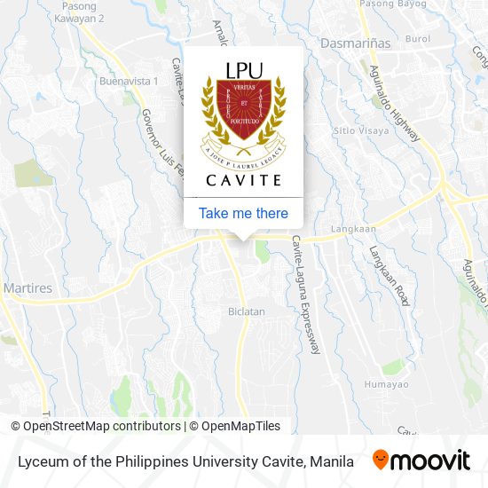 Lyceum of the Philippines University Cavite map