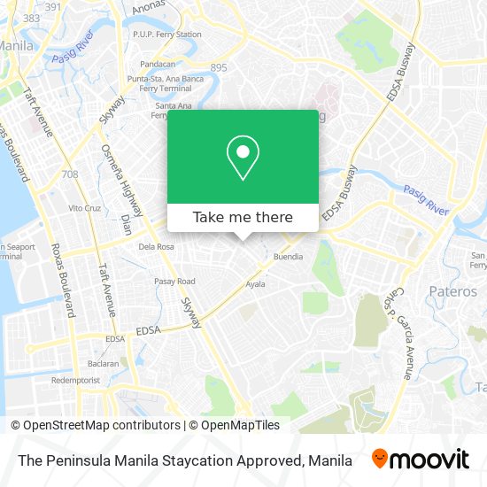The Peninsula Manila Staycation Approved map