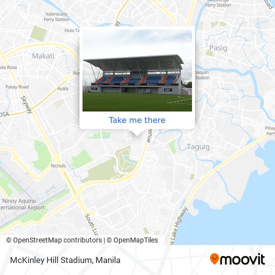 McKinley Hill Stadium map