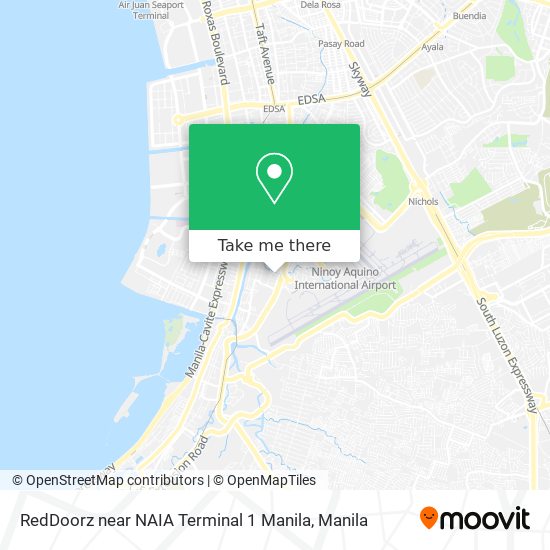 RedDoorz near NAIA Terminal 1 Manila map