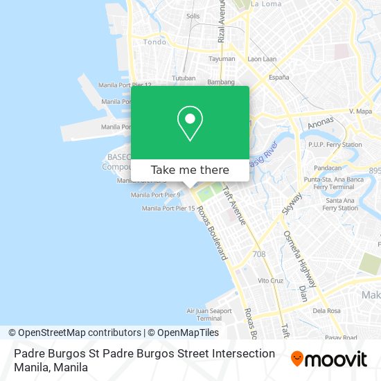 Padre Burgos St Padre Burgos Street Intersection Manila map