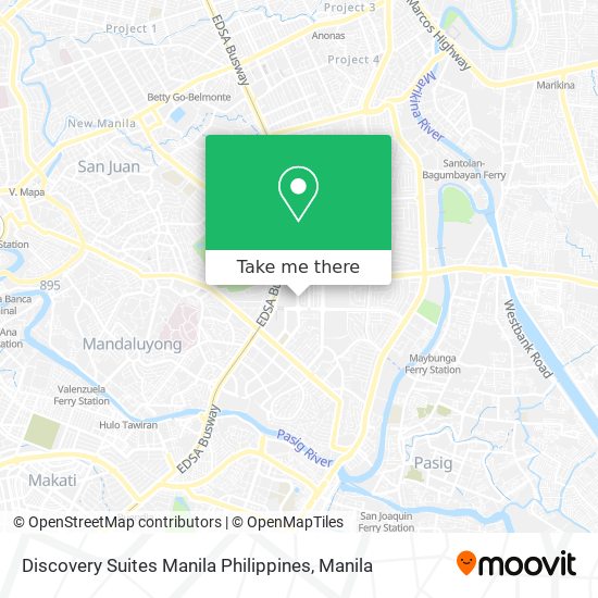 Discovery Suites Manila Philippines map